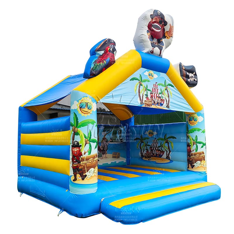 Pirate Theme Inflatable Bouncer with Characters